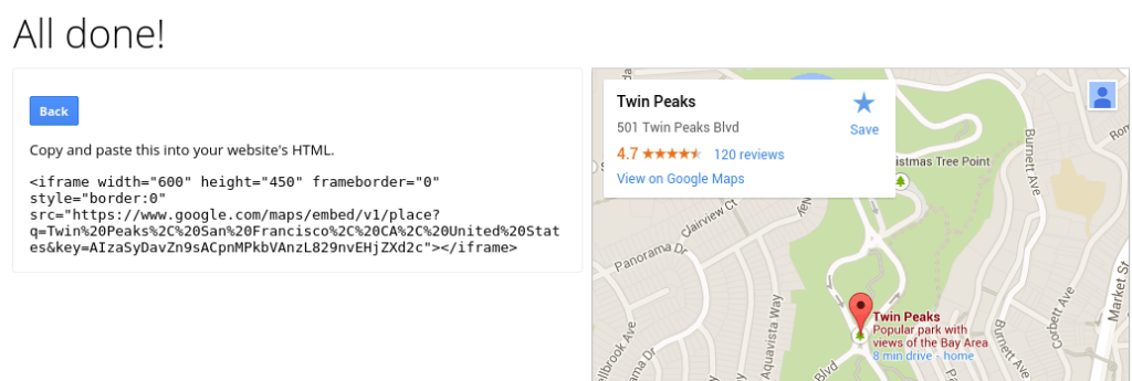 Google Maps Embed API — Google Developers (6)